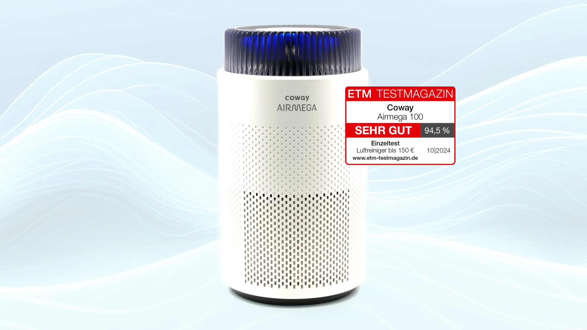 Coway Airmega 100: Top-Rated Air Purifier Under €150 by ETM Testmagazin